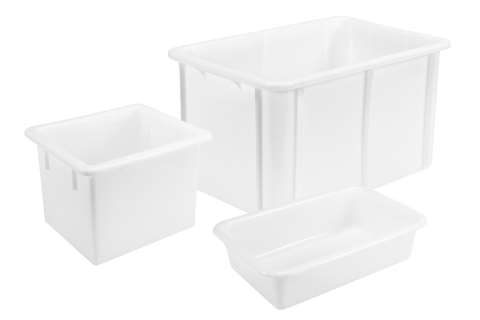 Witte stapelbox